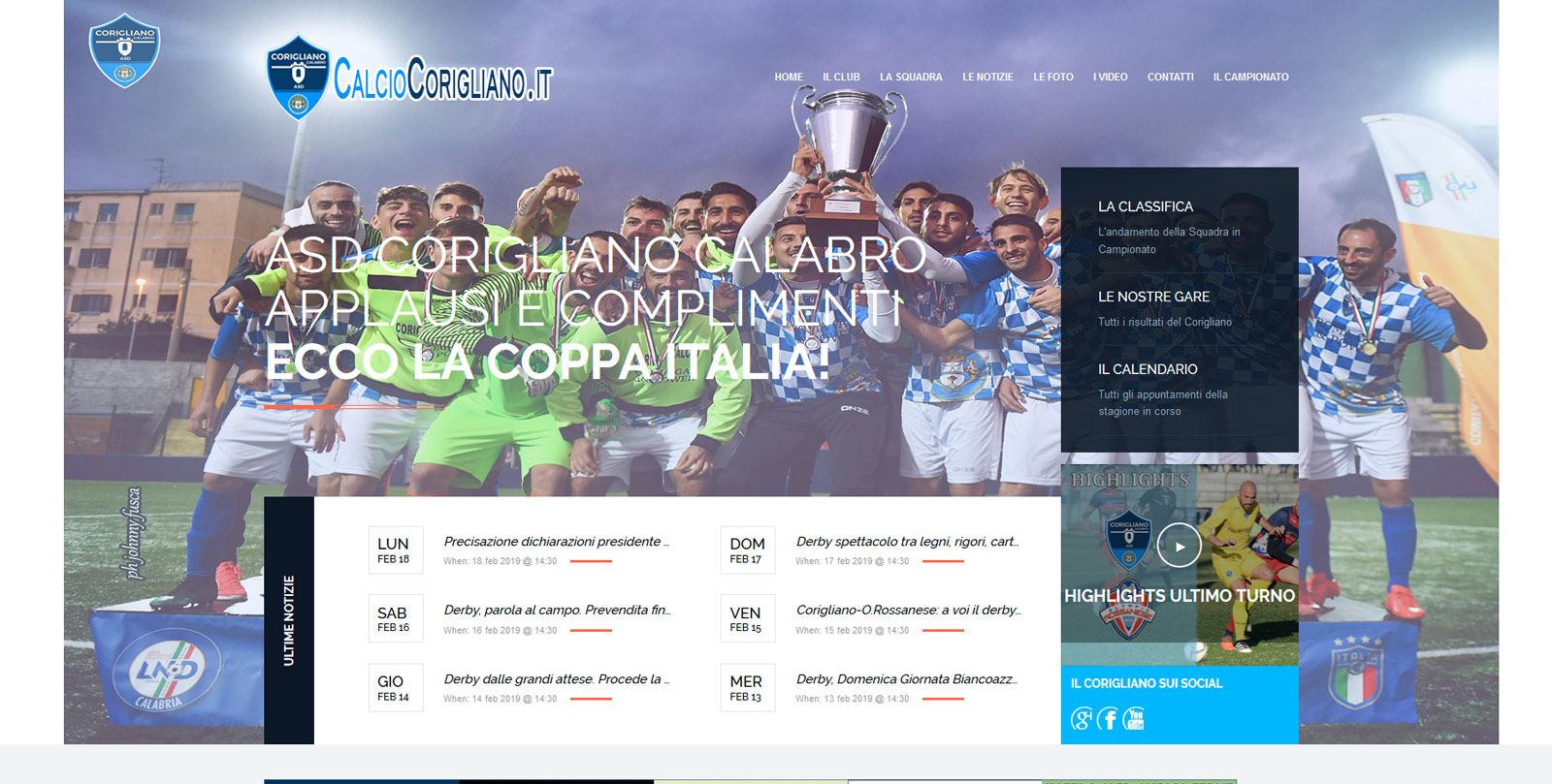 Calciocorigliano.it